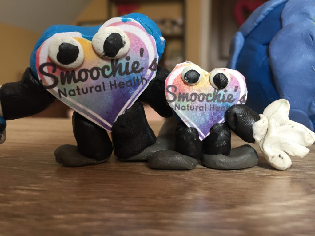 Smoochie's Natural Health Clay figures